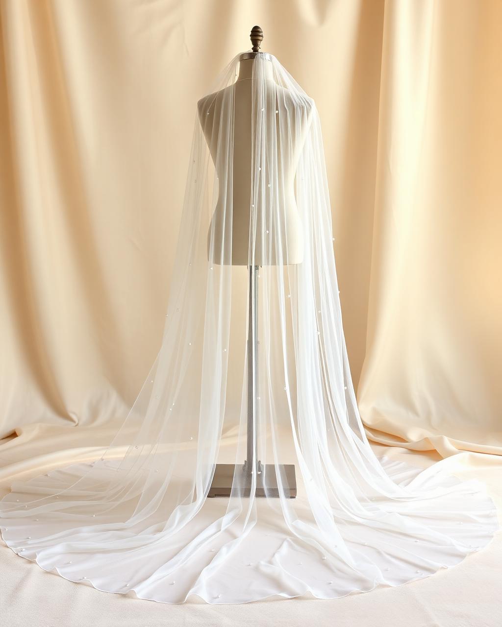 Amelia Pearl Cathedral Veil
