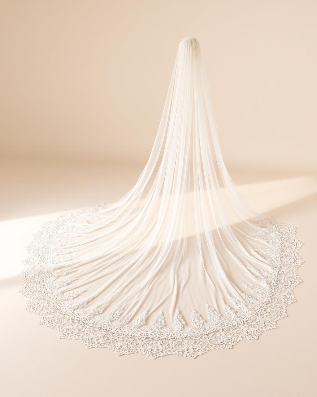 Beatrice Cathedral Lace Veil