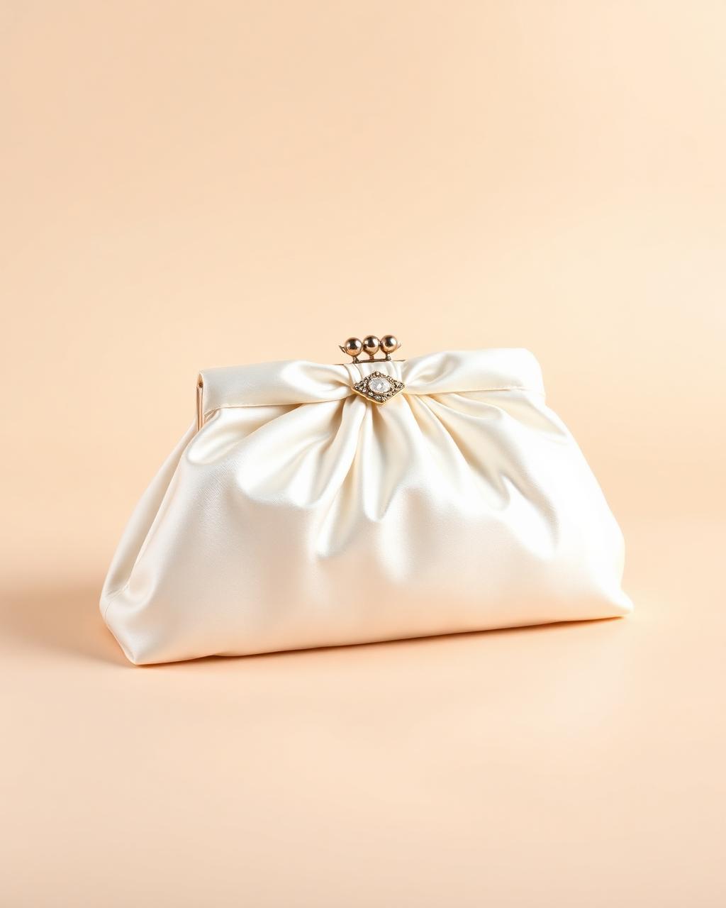 Isabella Satin Bridal Clutch