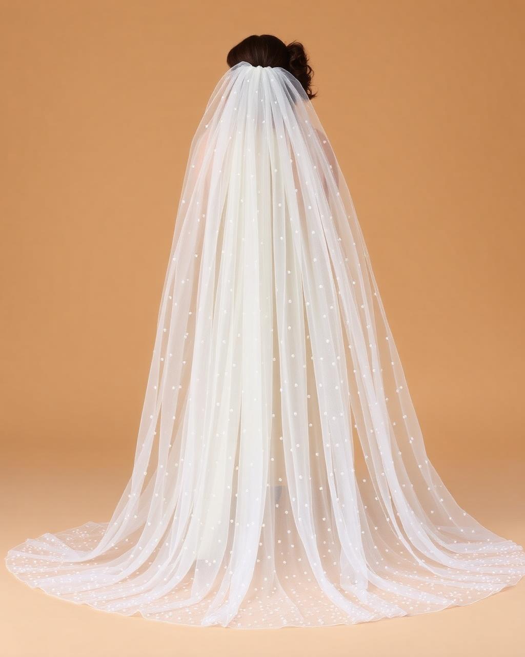Seraphina Pearl Drop Veil